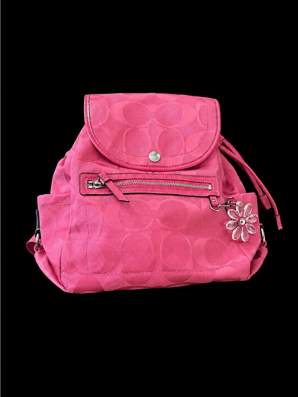 NWOT NEVER WORN Coach Kyra Daisy Signature Backpack in Hibiscus Y2K